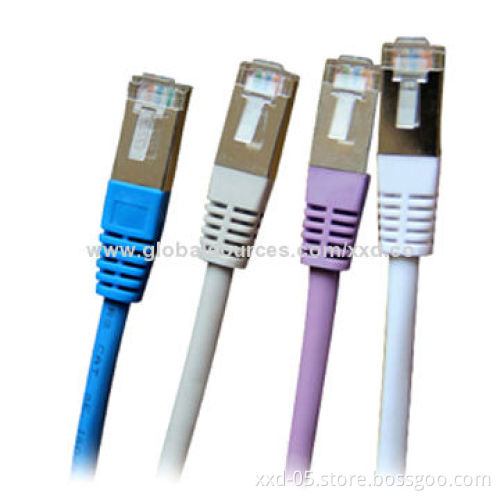 Stranded RJ45 8P8C Cat5e FTP Network Patch Cables, PVC Overall Jacket, Various Colors Available